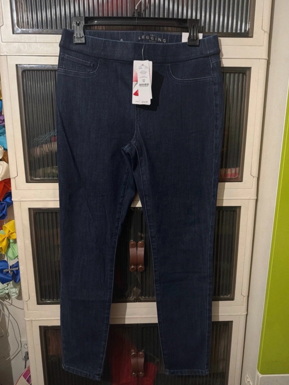 White House Black Market Dark Blue Pull-On Jeggings